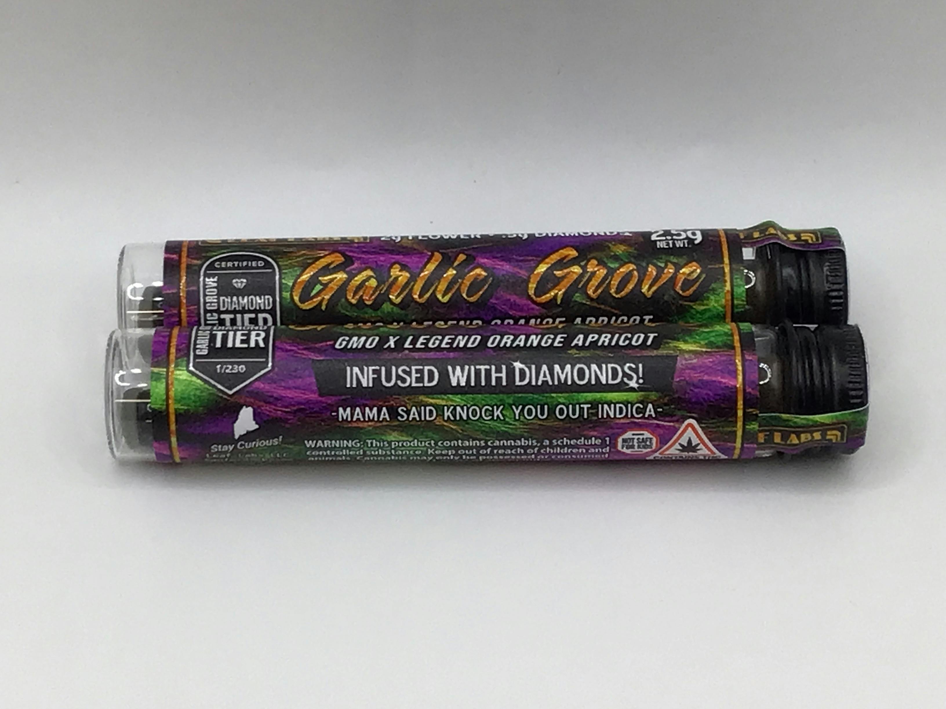 2.5g Garlic Grove + Diamonds Cannagar by Leaf Labs