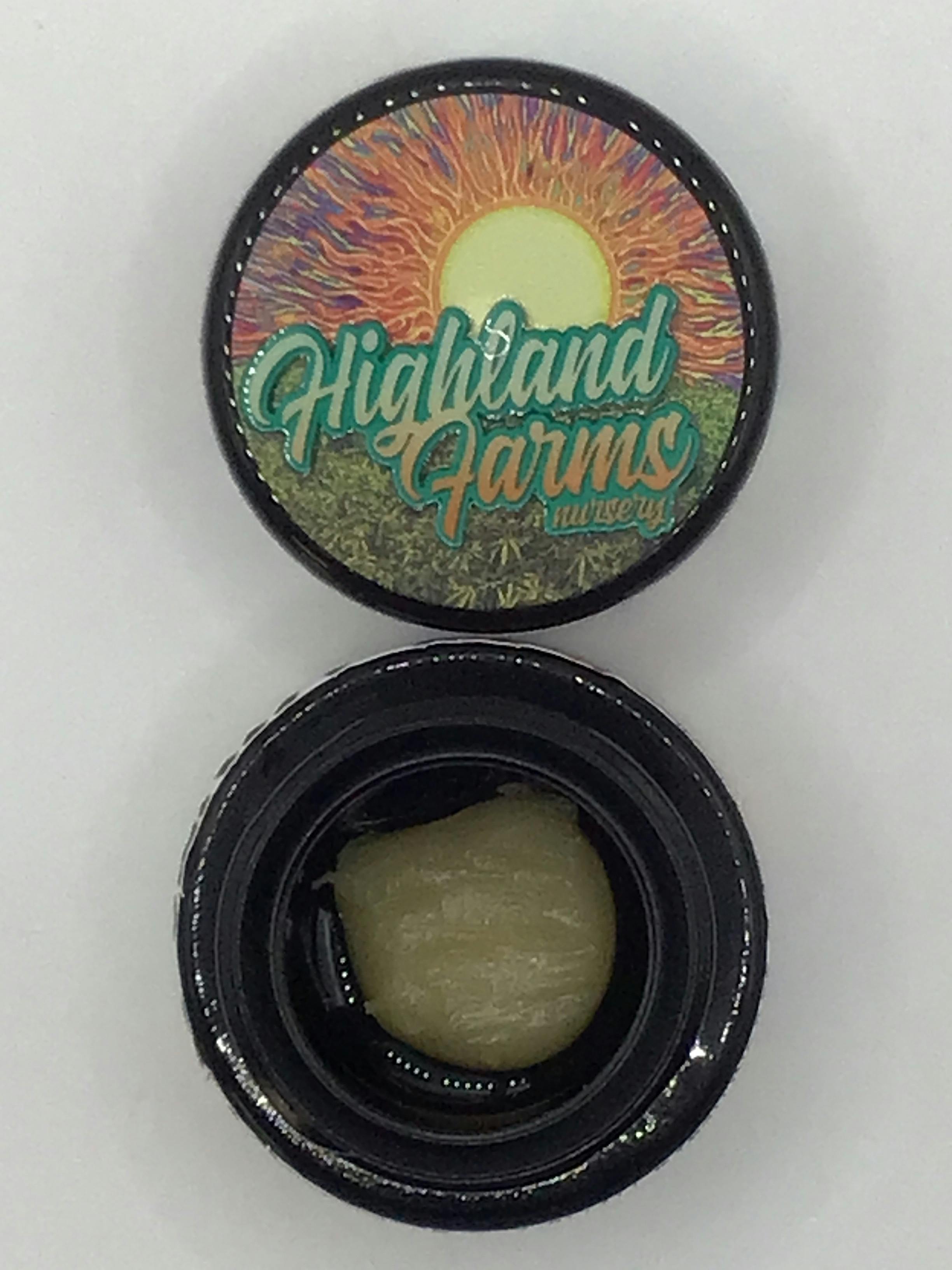 1g Miracle Mints Live Rosin by Highland Farms
