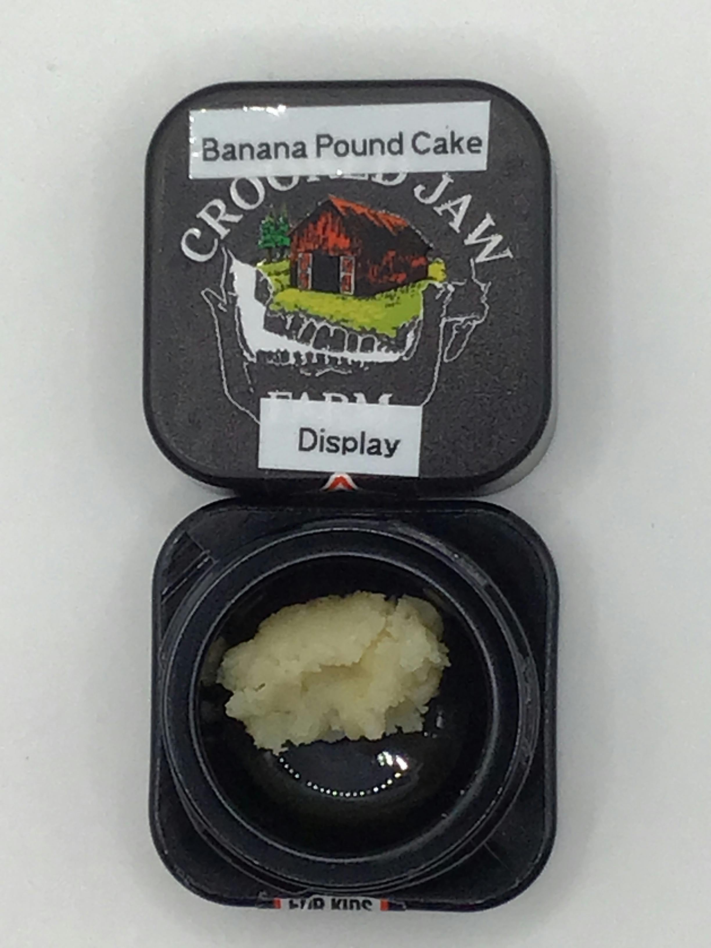 1g Banana Pound Cake Rosin by Crooked Jaw