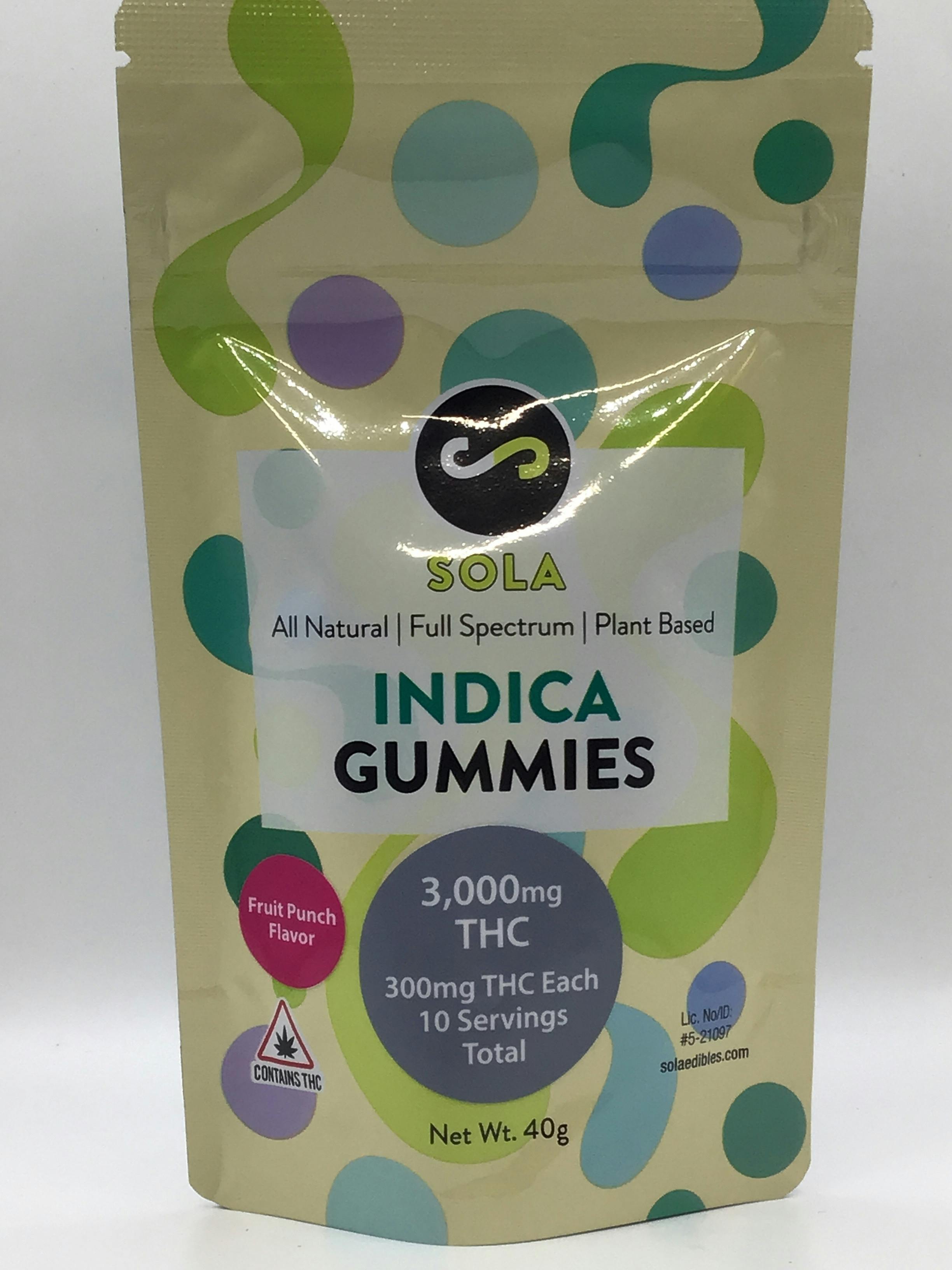 3000mg Indica Gummies - Fruit Punch Flavor Pack