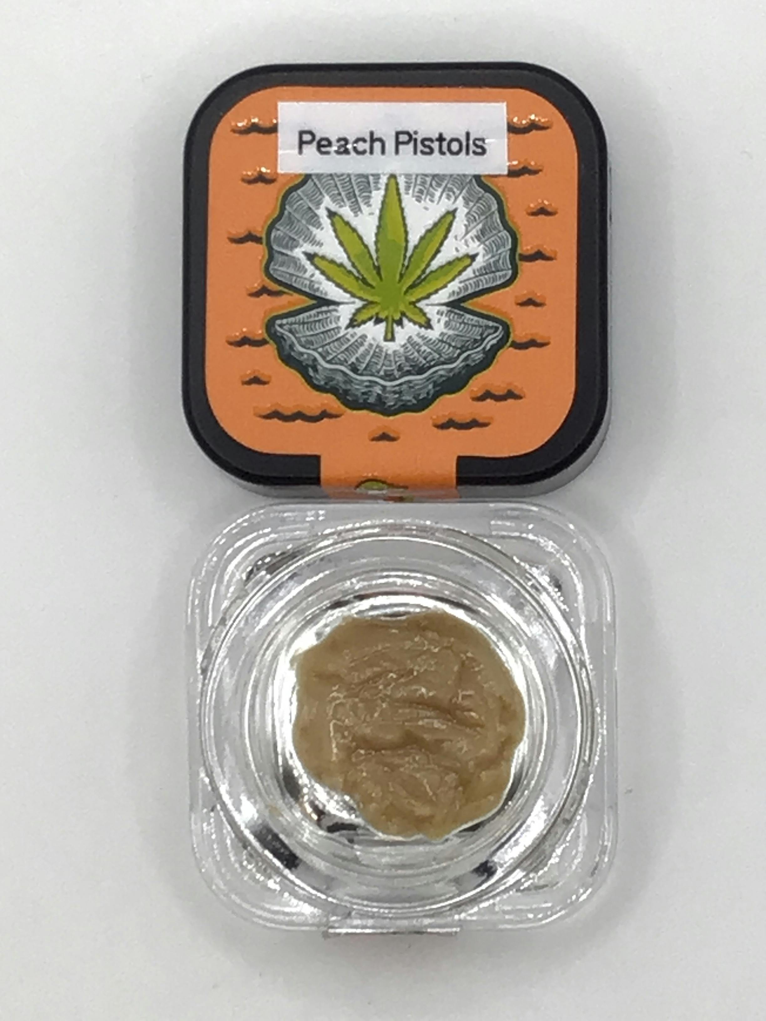 1g Peach Pistols Rosin by Current Myth