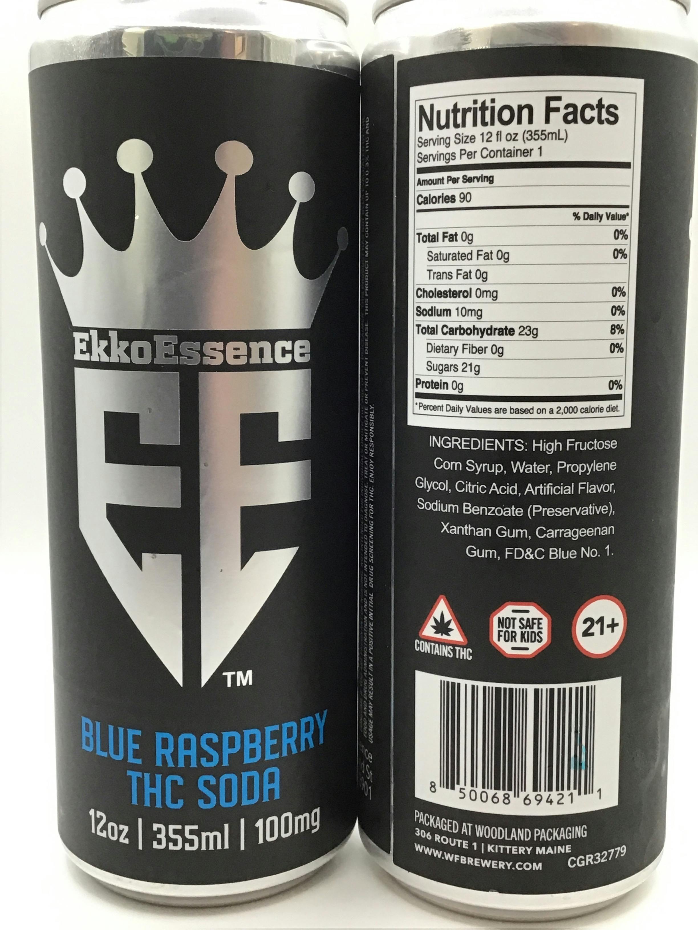 100mg Blue Raspberry Soda by Ekko Essence