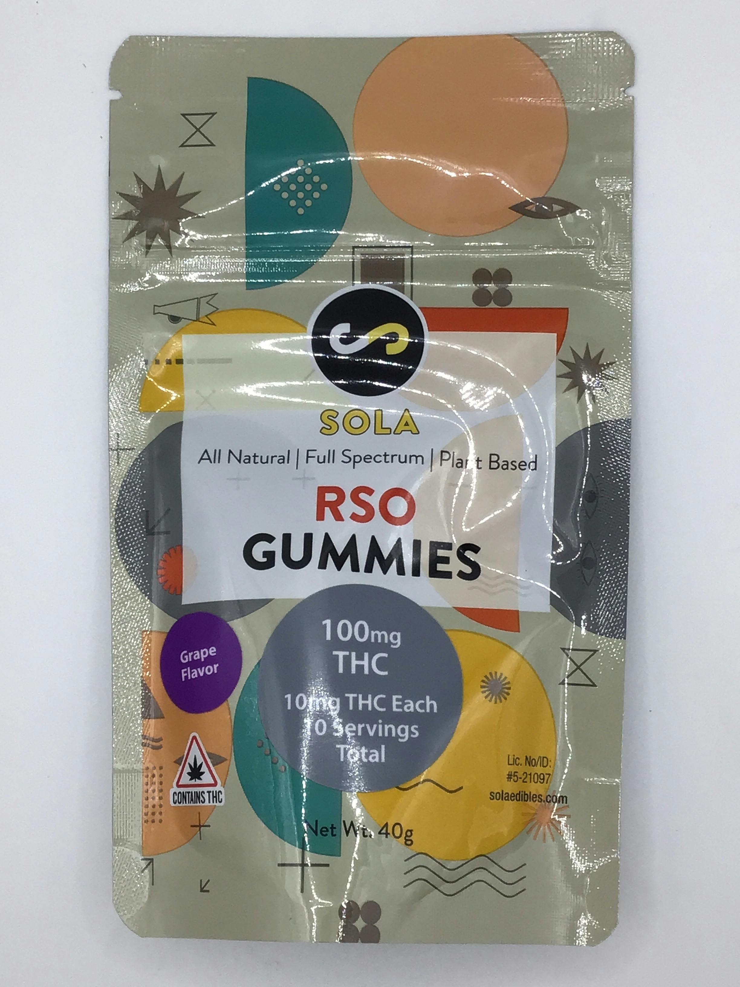 100mg RSO Gummies - Grape Flavor Pack