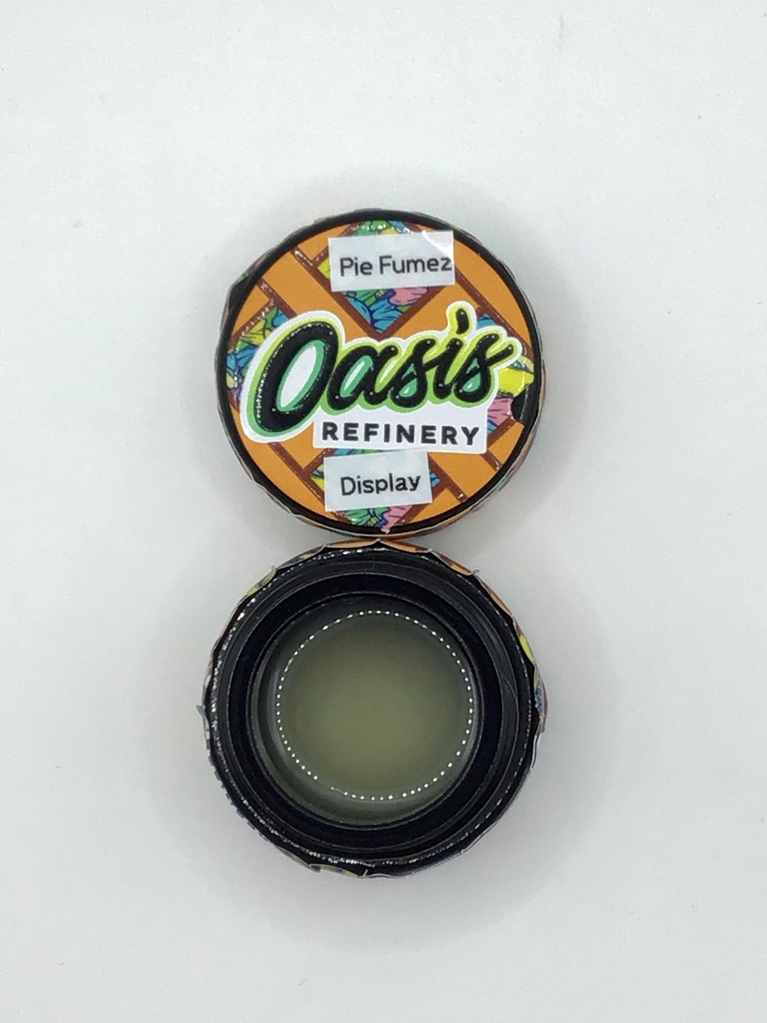 1g Pie Fumez Live Rosin by Oasis Refinery