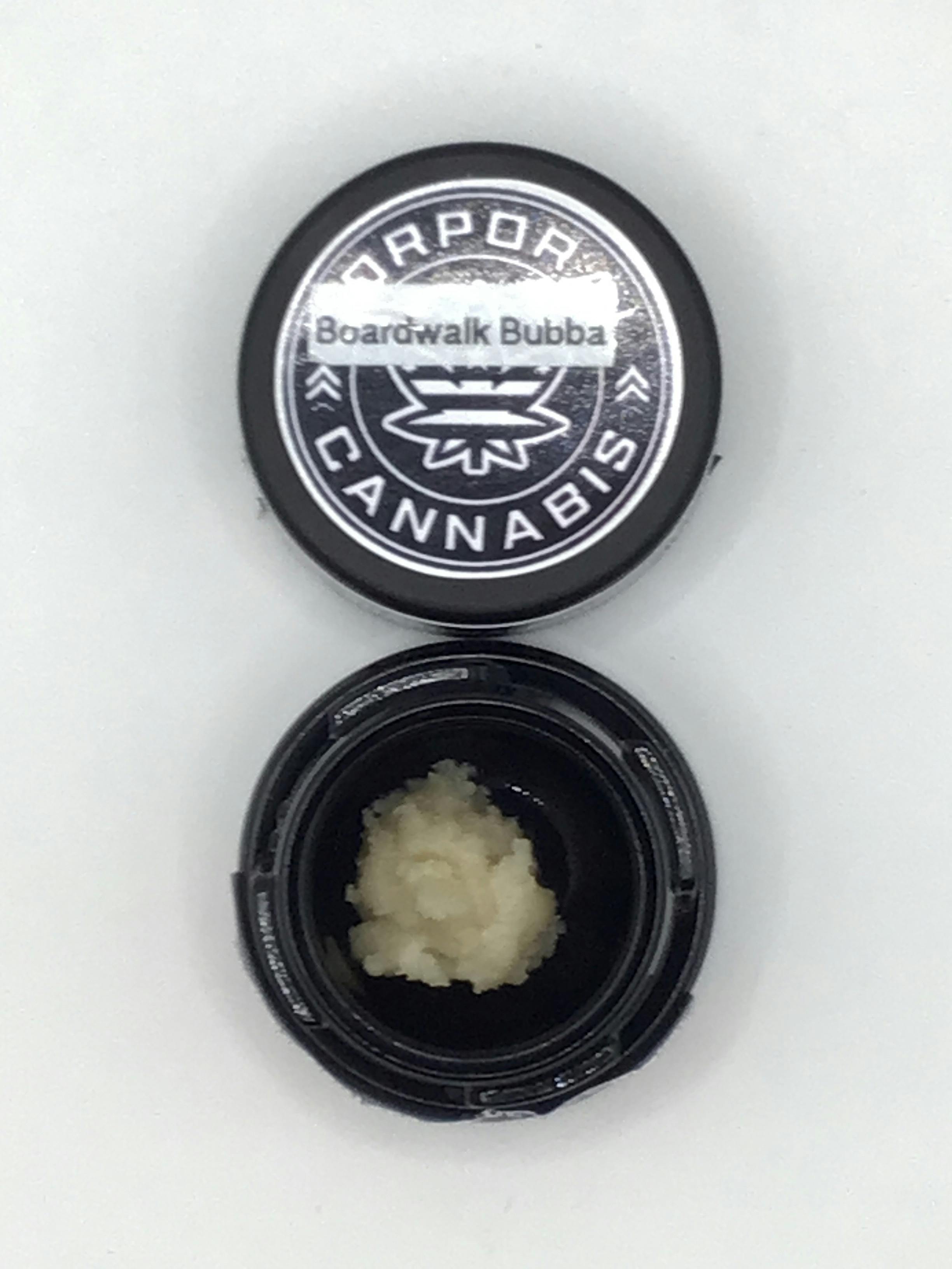 1g Boardwalk Bubba Live Rosin by Corporal Cannabis