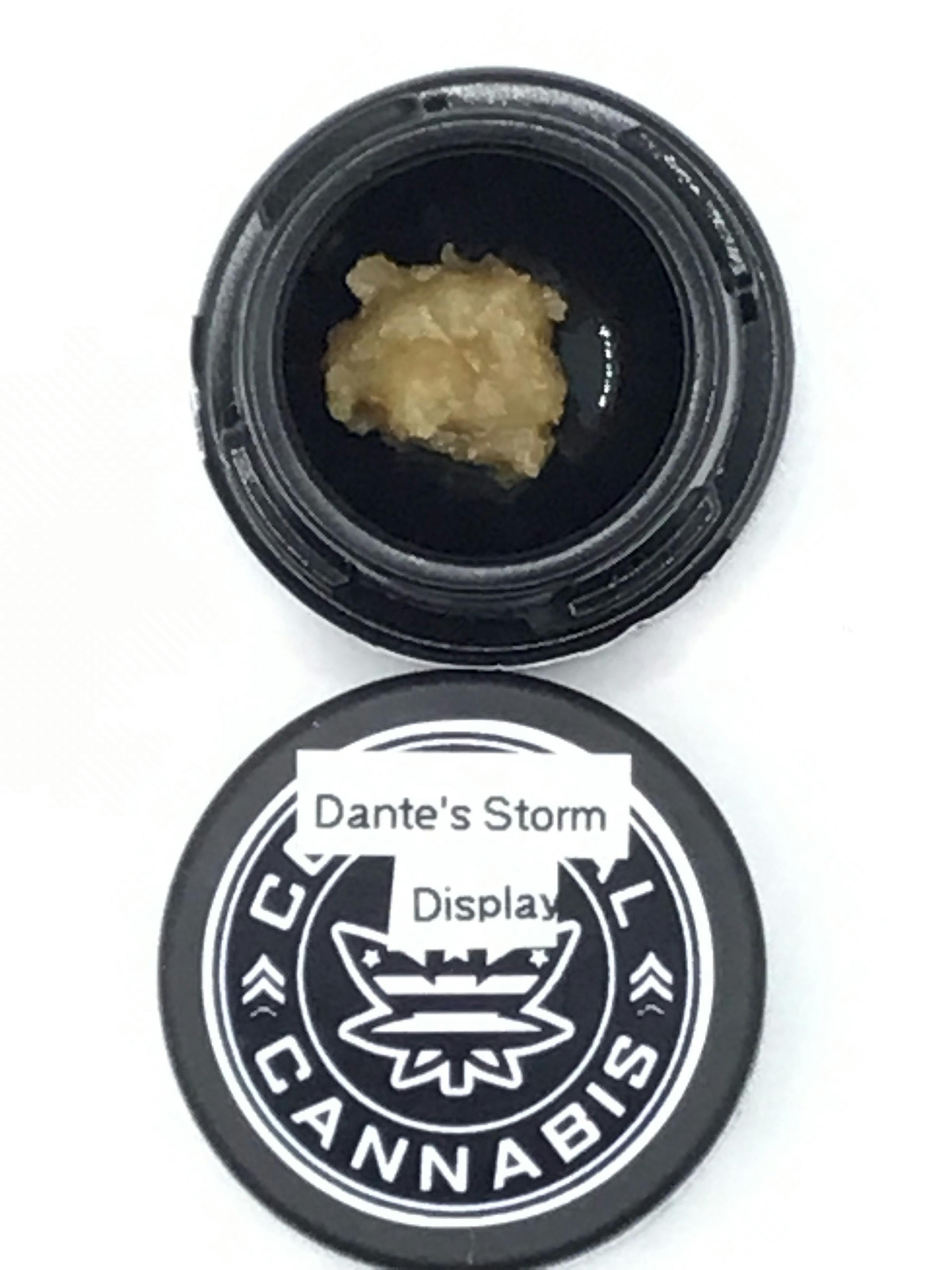3.5g Dante's Storm Live Rosin by Corporal Cannabis