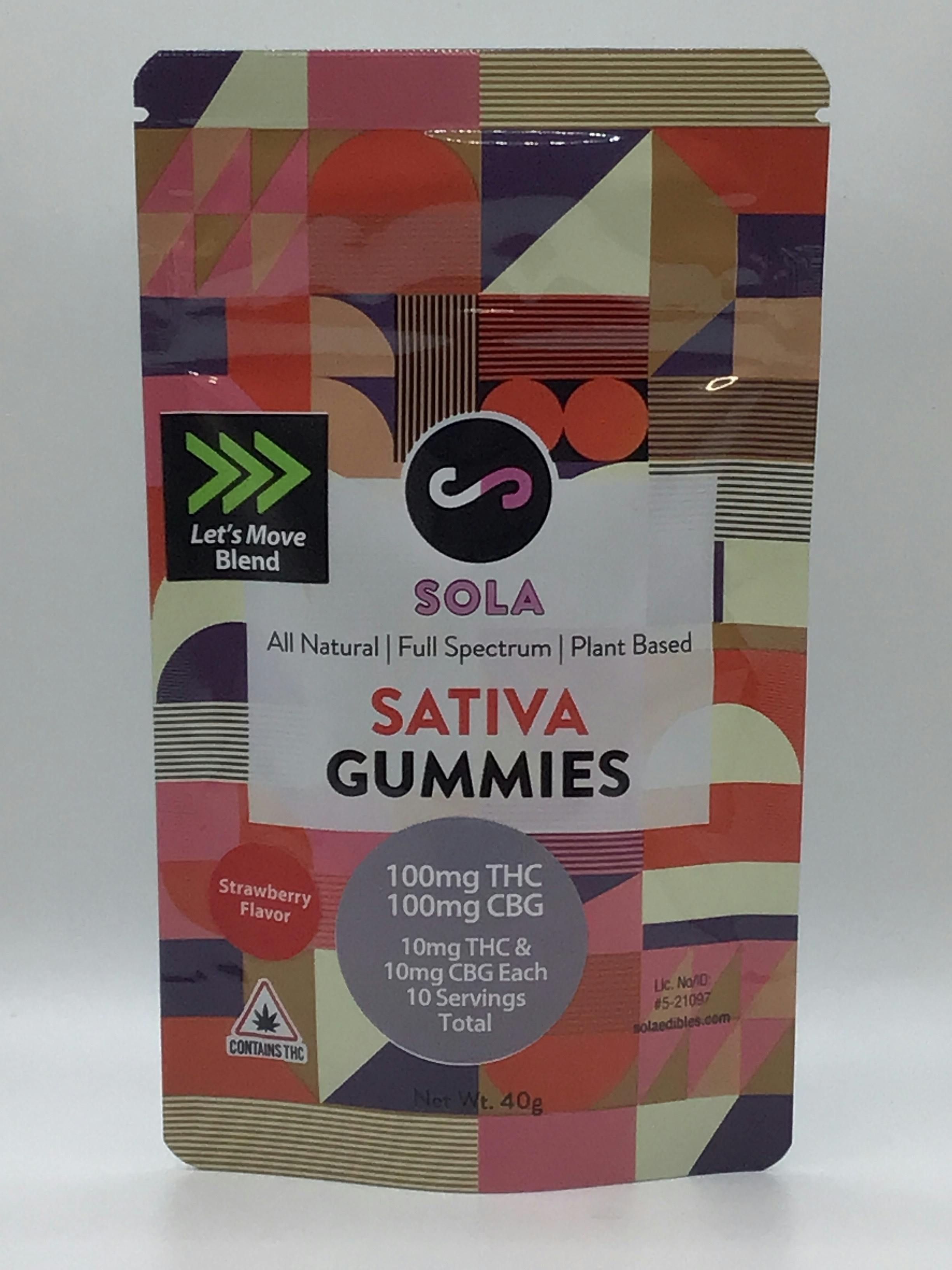100mg THC:CBG 1:1 Gummies - Strawberry Flavor Pack
