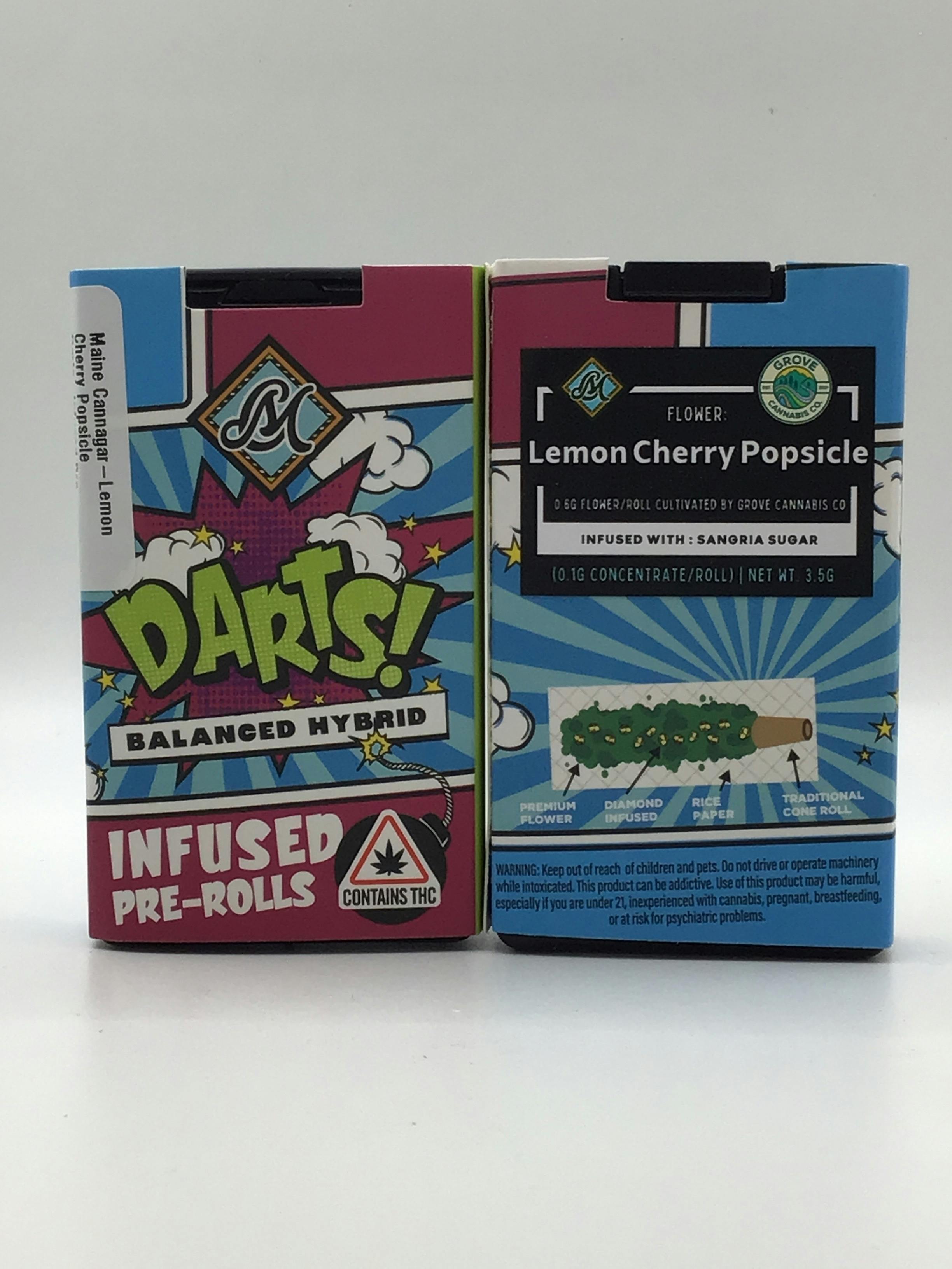 5 pk Infused Darts (Lemon Cherry Popsicle) by Maine Cannagar Co.