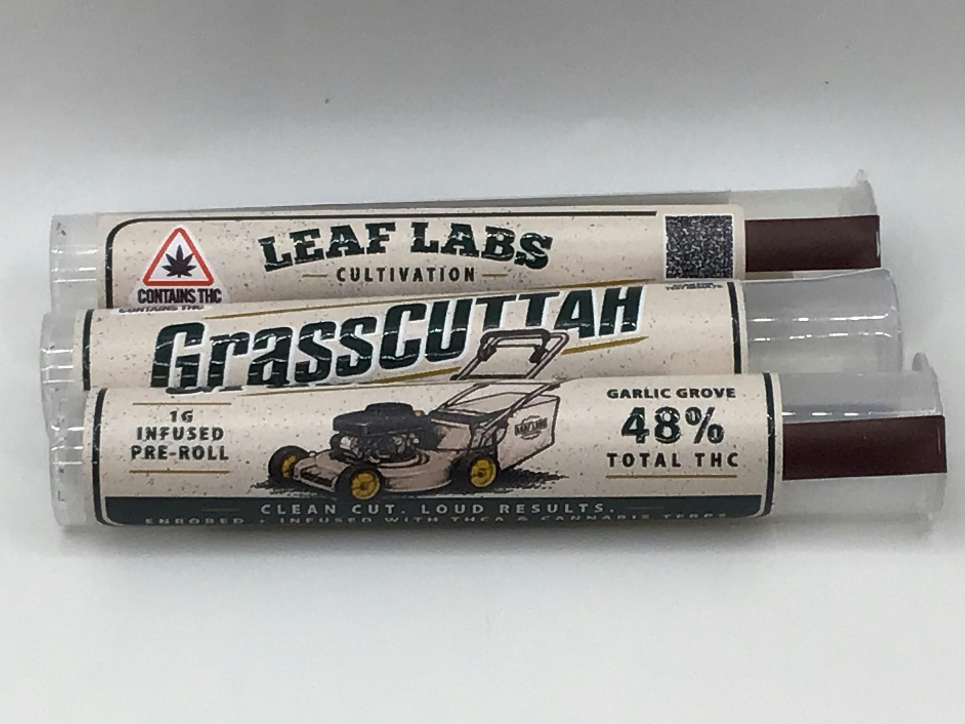 1g Garlic Grove GrassCUTTAH Terp & THC-A Coated Preroll by Leaf Labs