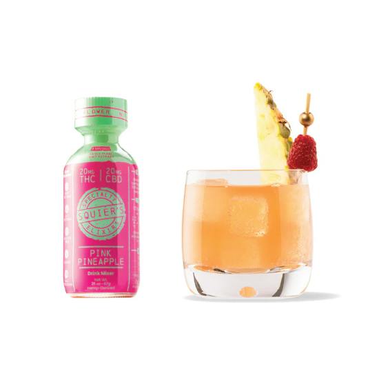 Squiers - Hash Rosin Infused Beverage - Pink Pineapple - 10mg at High Rollers (MED + RECREATIONAL)