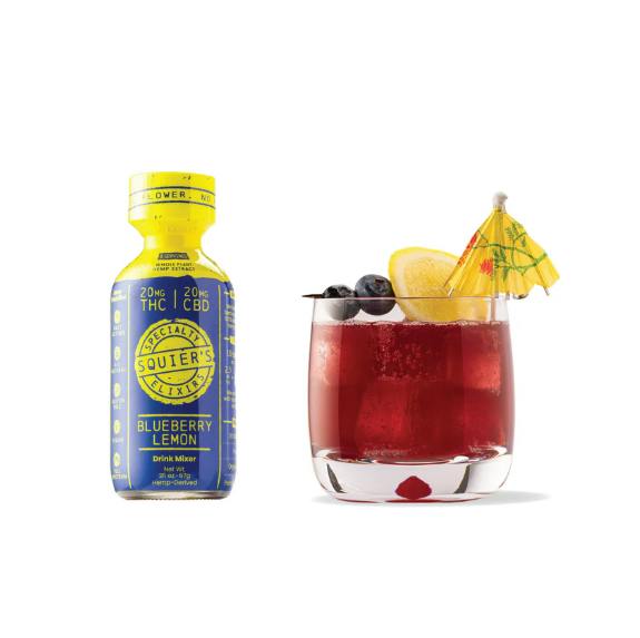 Squiers - Hash Rosin Infused Beverage - Blueberry Lemon - 10mg at High Rollers (MED + RECREATIONAL)