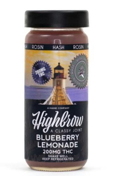 HighBrow - Drinks - Blueberry Lemonade - Nano Hash Rosin - 200mg