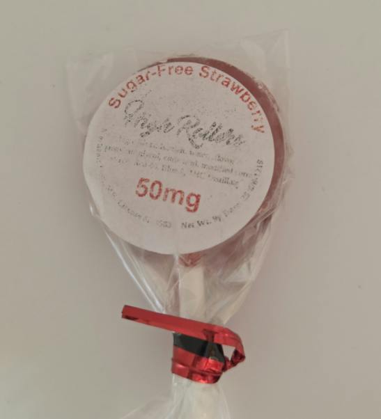Sugar Free Strawberry Lollipop | 50mg/ea