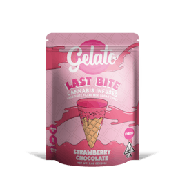 Gelato - Last Bite Strawberry White Chocolate Sugar Cones