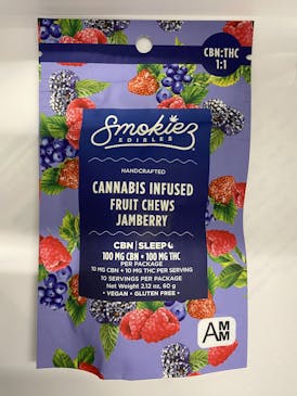 Jamberry Sweet Fruit Chews 1:1, Smokiez