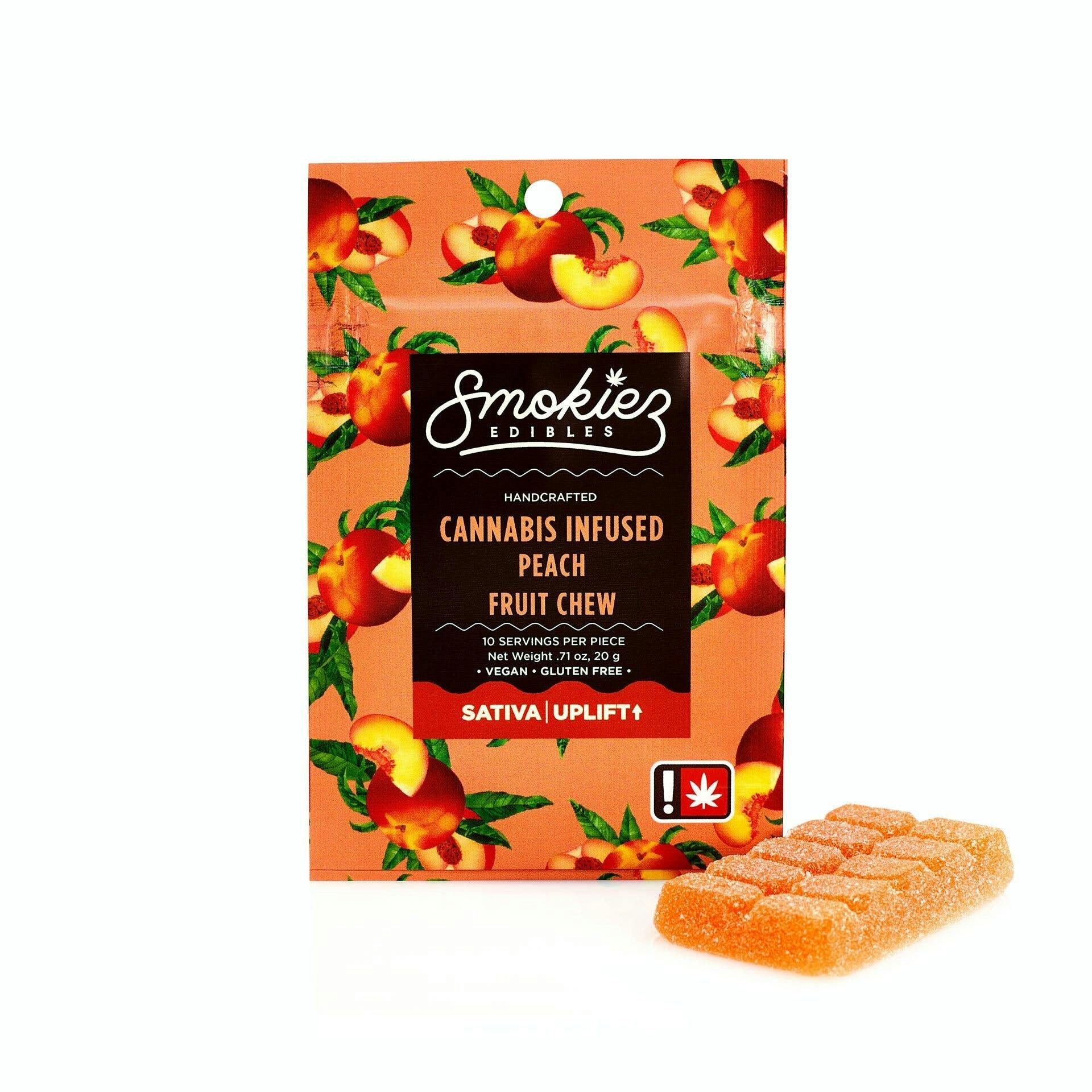 Sweet Peach Gummies | 100mg | 10ct | 10mg/ea at Custom Cannabis