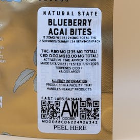 Blueberry Acai Bites 20mg, NSM