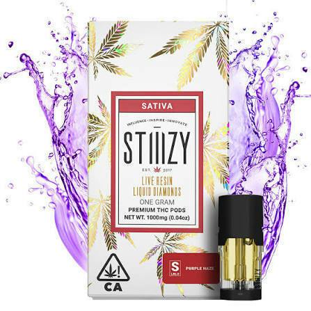 Vape Cartridge - PURPLE HAZE 1G Live Resin Liquid Diamonds Pod - STIIIZY