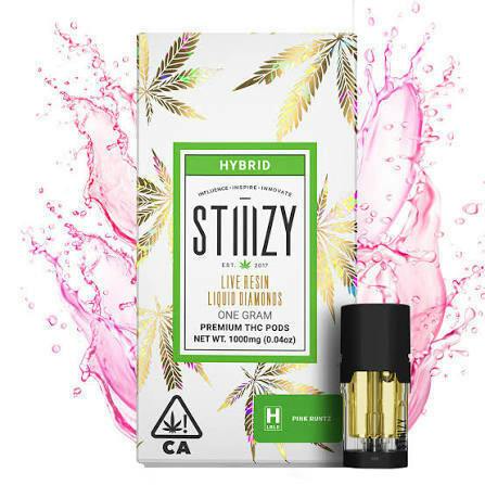 Vape Cartridge - PINK RUNTZ 1G Live Resin Liquid Diamonds Pod - STIIIZY
