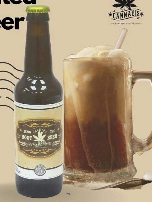 Root Beer | Country Cannabis Soda Drink | 25MG THC