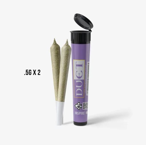 DUET INFUSED PREROLL 2PK [1.3G] INSPIRE E85