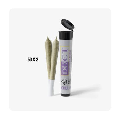 DUET INFUSED PREROLL 2PK [1.3G] CHILL ICE CREAM CAKE