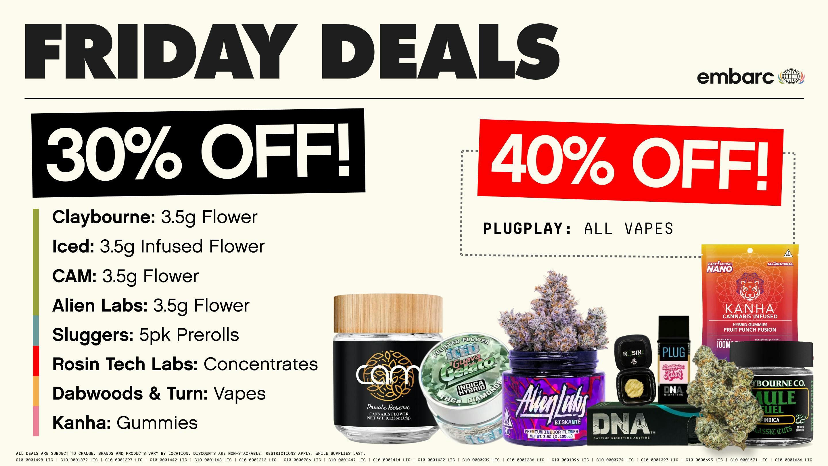 Up to 40% Off | Thursday Deals at Embarc - Martinez | Weedmaps
