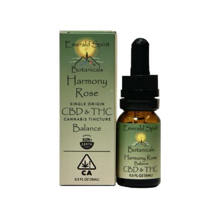 EMERALD SPIRIT BOTANICALS - TINCTURE [15ML] 1:1 THC:CBD HARMONY ROSE