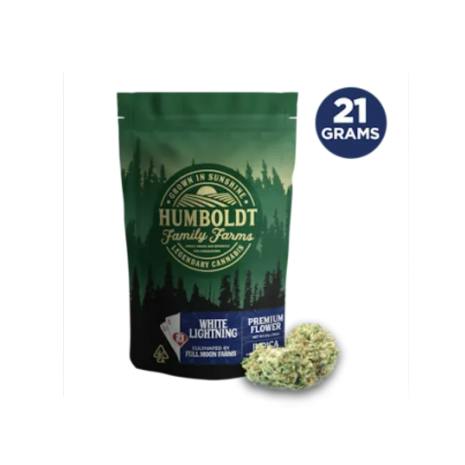 HUMBOLDT FAMILY FARMS - FLOWER [21G] WHITE LIGHTNING