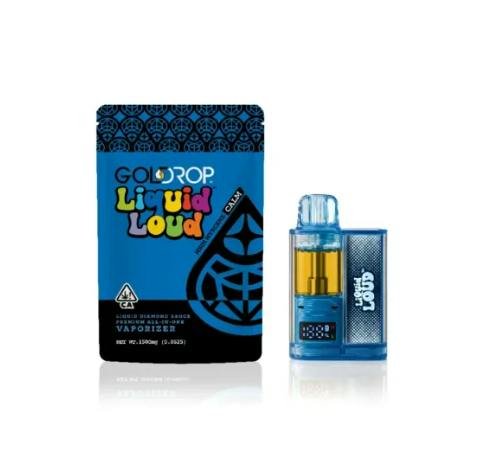 GOLD DROP - LIQUID DIAMOND READY TO USE VAPORIZER [1.5G] BLUE JAM