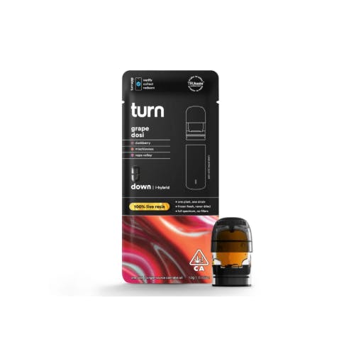 Turn - Turn Down Live Resin POD: Grape Dosi