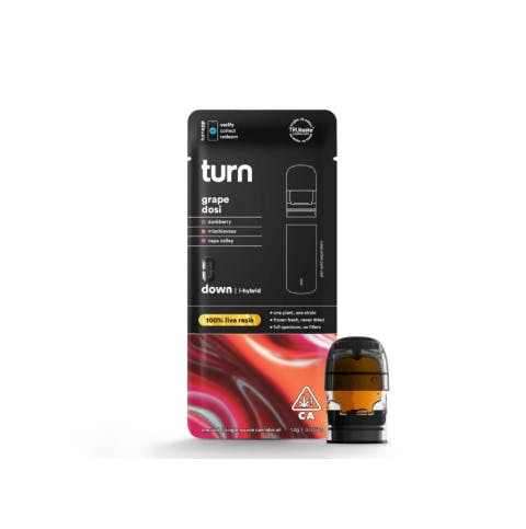 Turn - Turn Down Live Resin POD: Grape Dosi