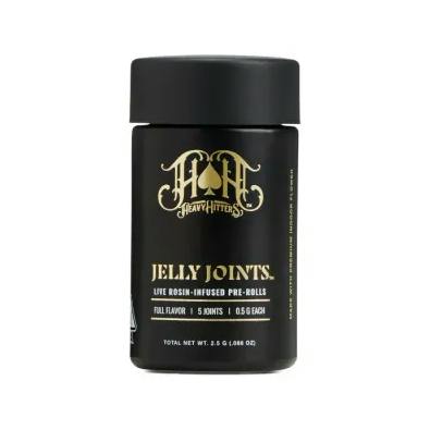 HEAVY HITTERS - ROSIN JELLY INFUSED PREROLL 5PK [2.5G] BLACK HAZE X DURBAN LIME BY LUMA FARMS