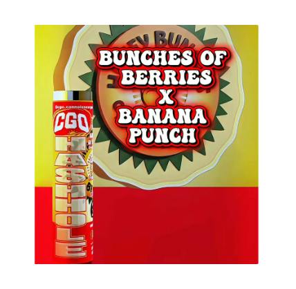 CGO - MINI HASH HOLE INFUSED PREROLL [1.2G] BUNCHES OF BERRIES X BANANA PUNCH