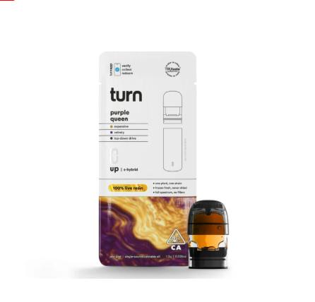 TURN - TURN UP LIVE RESIN POD [1G] PURPLE QUEEN