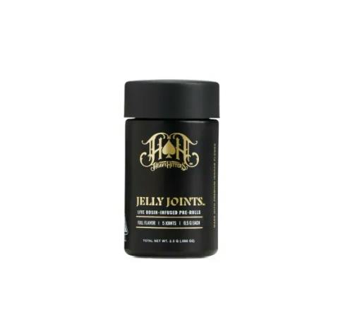 HEAVY HITTERS - ROSIN JELLY INFUSED PREROLL 5PK [2.5G] BLACK HAZE X DURBAN LIME BY LUMA FARMS