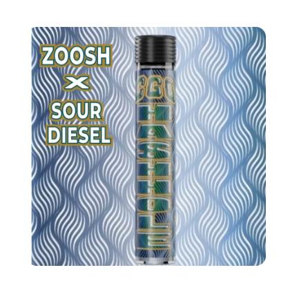 CGO - HASH HOLE INFUSED PREROLL [1.6G] ZOOSH X SOUR DIESEL