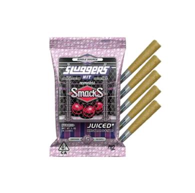 SLUGGERS - JUICED INFUSED PREROLL 5PK [3.5G] SMACKS
