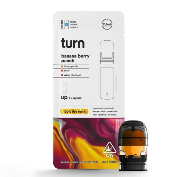 TURN - TURN UP LIVE RESIN POD [1G] BANANA BERRY PUNCH