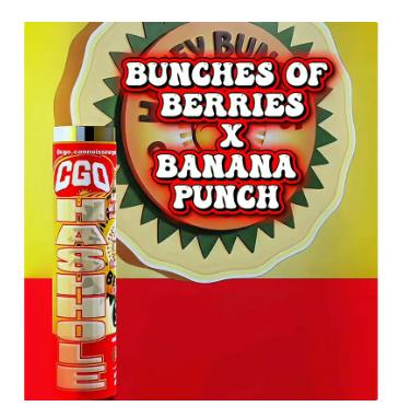 CGO - MINI HASH HOLE INFUSED PREROLL [1.2G] BUNCHES OF BERRIES X BANANA PUNCH