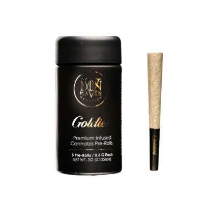 MAVEN - GOLDIES INFUSED PREROLL 5PK [3G] BLUZANGRIA
