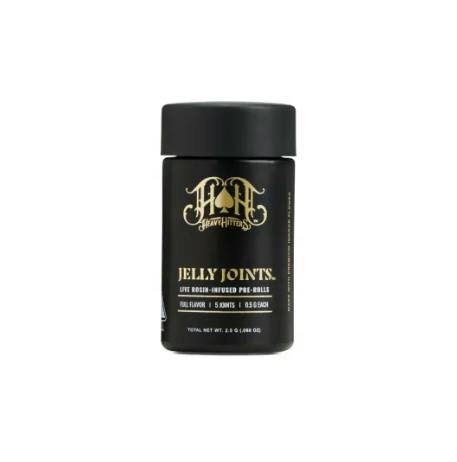 HEAVY HITTERS - ROSIN JELLY INFUSED PREROLL 5PK [2.5G] BLACK HAZE X DURBAN LIME BY LUMA FARMS