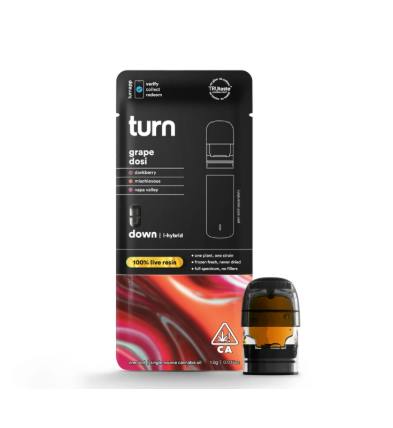 TURN - TURN DOWN LIVE RESIN POD [1G] GRAPE DOSI