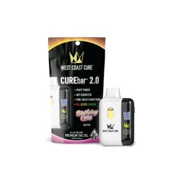 FLASH - WEST COAST CURE - CUREBAR READY TO USE VAPORIZER [1G] BIRTHDAY CAKE