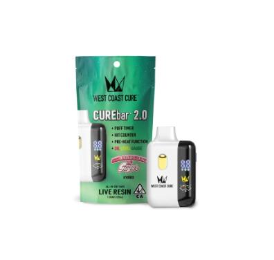 FLASH - WEST COAST CURE - CUREBAR LIVE RESIN READY TO USE VAPORIZER [1G] STRAWBERRY N' SUGAR