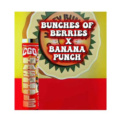 CGO - MINI HASH HOLE INFUSED PREROLL [1.2G] BUNCHES OF BERRIES X BANANA PUNCH