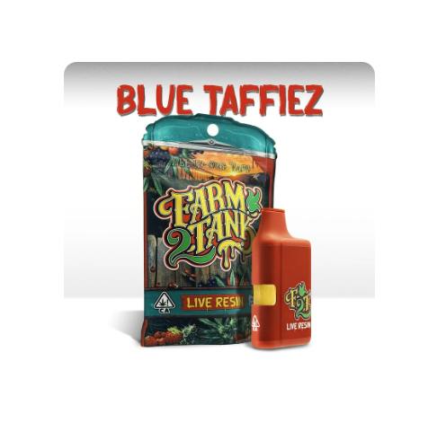FARM2TANK - LIVE RESIN READY TO USE VAPORIZER [1G] BLUE TAFFIEZ