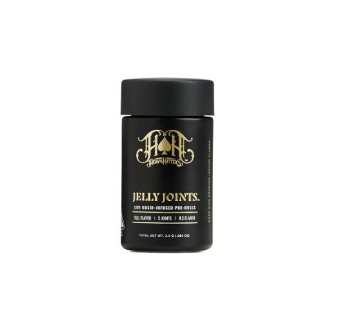 HEAVY HITTERS - ROSIN JELLY INFUSED PREROLL 5PK [2.5G] MARMALADE BY CAM X LEMON LIMEZ BY LUMA FARMS
