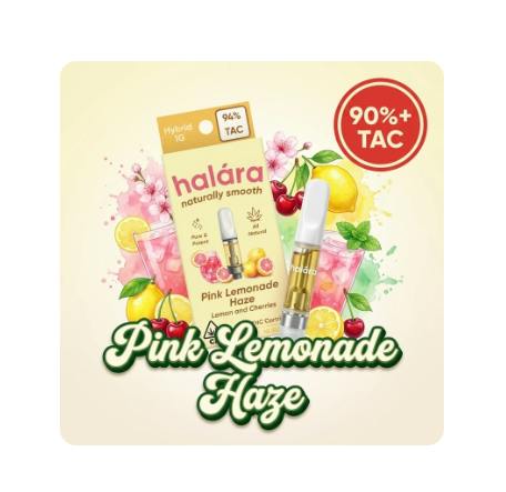 HALARA EXTRACTS - HIGH THC CARTRIDGE [1G] PINK LEMONADE HAZE