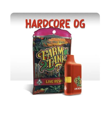 FARM2TANK - LIVE RESIN READY TO USE VAPORIZER [1G] HARDCORE OG
